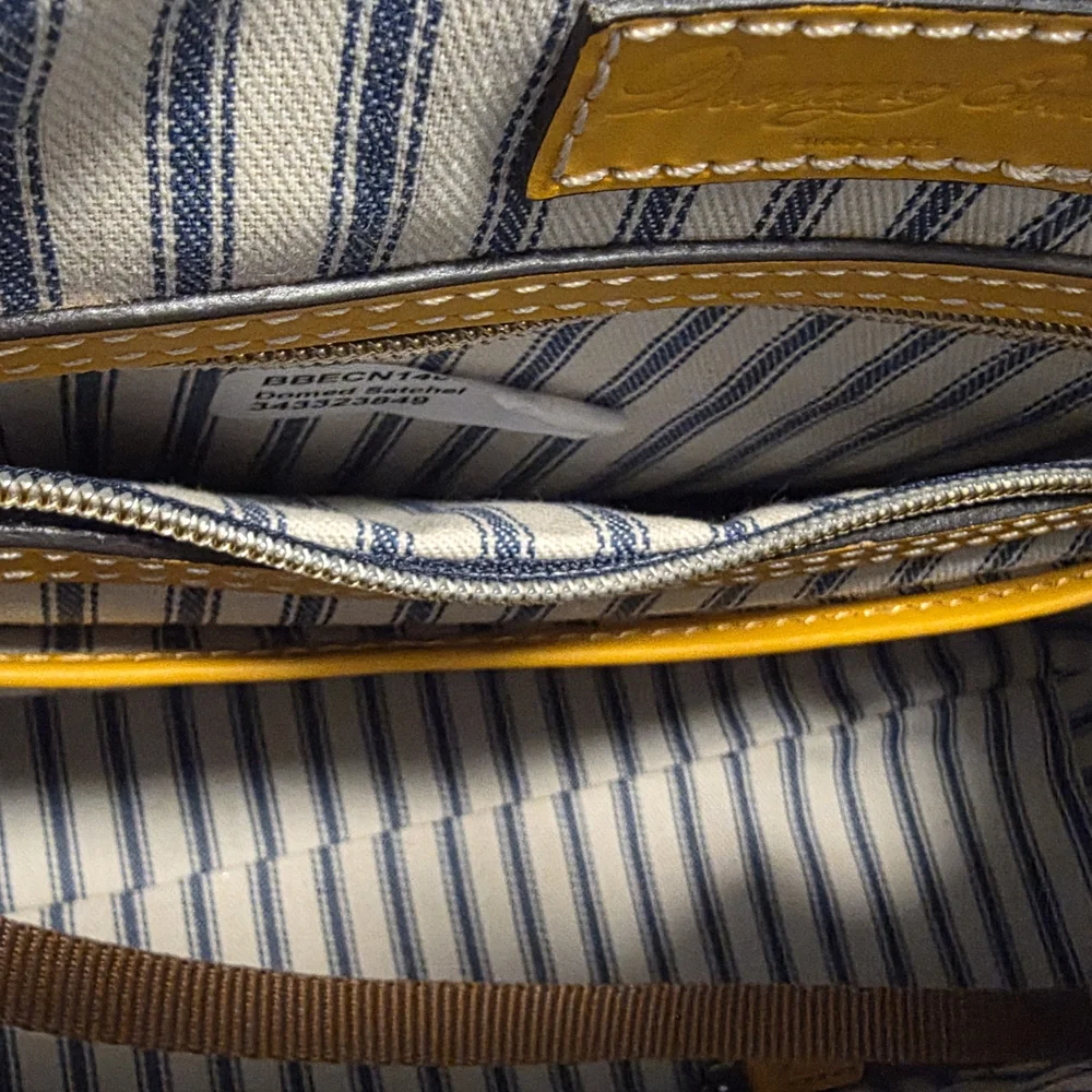 Dooney & Bourke Yellow Leather Satchel